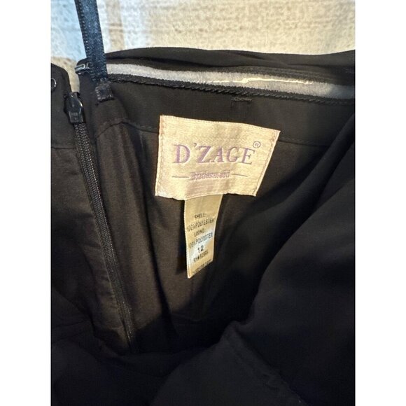 DZage Strapless Chiffon Bridesmaid Dress Size 12 - Picture 3 of 4